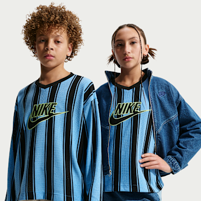 Nike Sportswear Collection Big Kids' Long-Sleeve Mesh Jersey