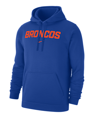 Мужское худи Boise State Club Fleece Nike College Pullover Hoodie
