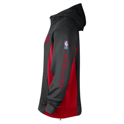 Toronto Raptors Showtime Men's Nike Dri-FIT NBA Full-Zip Hoodie. Nike FI