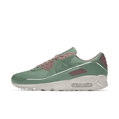 фото Кроссовки с индивидуальным дизайном nike air max 90 unlocked by you - зеленый