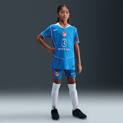 Atlético Madrid 2025/26 Stadium Third Older Kids' Nike Dri-FIT Total 90 Football Replica Shirt