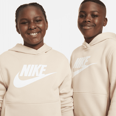 Sudadera con gorro para niños talla grande Nike Sportswear Club Fleece (talla extendida)