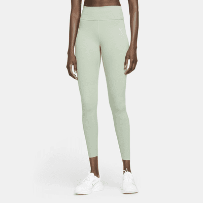 Nike Womens Dri-fit One Mid-Rise 7/8 Graphic Leggings,Amethyst