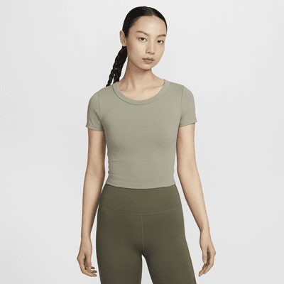 Nike One Fitted Women's Dri-FIT Short-Sleeve Cropped Top