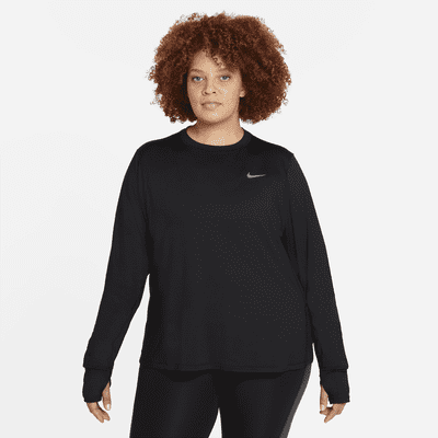 mechanisch Meerdere Discriminatie Nike Element Hardloopshirt met ronde hals voor dames (grote maten). Nike BE