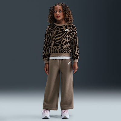 Conjunto de 2 piezas de tela de canalé para niños talla pequeña Nike Wild Warmth