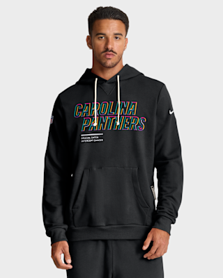 Мужское худи Carolina Panthers Crucial Catch Sideline Nike Dri-FIT NFL Pullover Hoodie