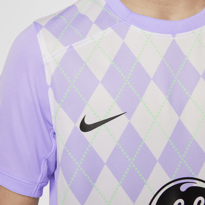 Jersey Nike Dri-FIT de la NWSL tipo réplica para niños talla grande Racing Louisville FC 2024 Stadium Primary