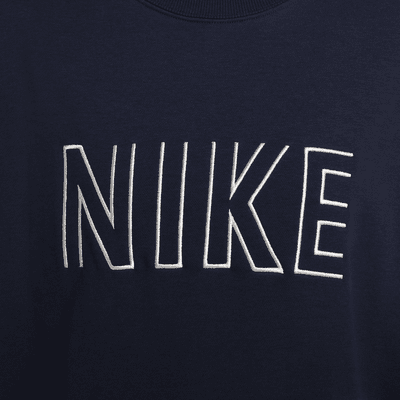 Nike Sportswear Women's Oversized Crew-Neck French Terry Sweatshirt.