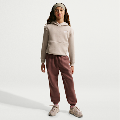 Nike Sportswear Club fleece-hettegenser til store barn
