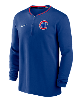 Мужские  Chicago Cubs Authentic Collection Nike Dri-FIT MLB 1/2-Zip Long-Sleeve Top