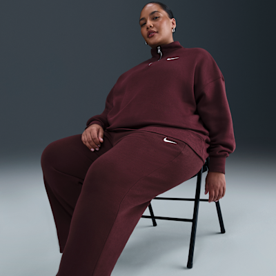 Nike Sportswear Phoenix Fleece Women's High-Waisted Trousers (Plus Size)