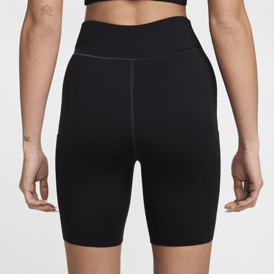 Shorts de ciclismo Dri-FIT de tiro alto de 18 cm con bolsillos para mujer Nike FutureMove