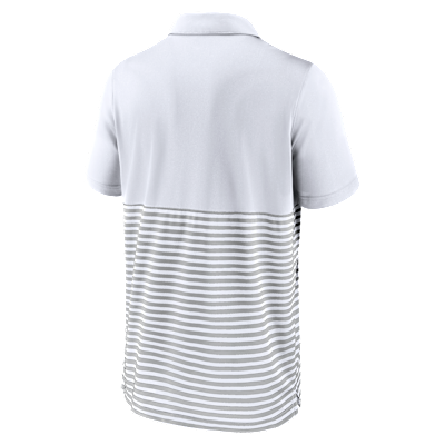 Polo Nike de la MLB para hombre Washington Nationals Home Plate Striped