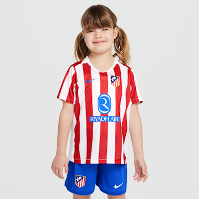 Primera equipación Stadium Atlético de Madrid 2025/26 Equipación de fútbol de tres piezas Replica Nike - Niño/a pequeño/a
