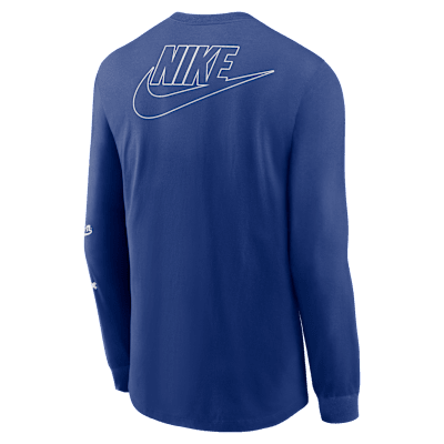 Brooklyn Dodgers Cooperstown Knockout Men's Nike MLB Long-Sleeve T-Shirt