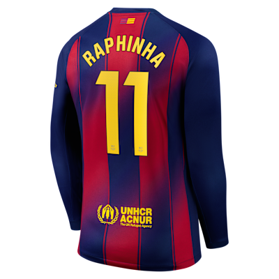 Raphinha Barcelona 2025/26 Stadium Home Men's Nike Dri-FIT Soccer Jersey
