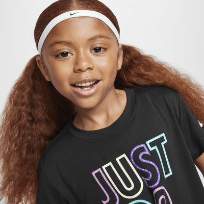 Nike Dri-FIT Femme Pop Little Kids' T-Shirt and Tempo Shorts Set