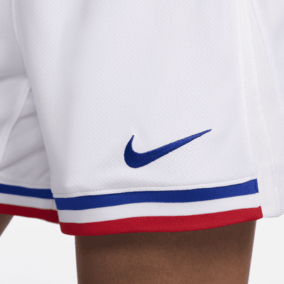 Short de foot Replica Nike Dri-FIT FFF 2024 Stadium Domicile pour femme