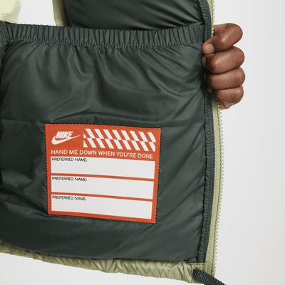 Nike Sportswear Heavyweight Synthetic Fill EasyOn Therma-FIT Repel ruimvallende bodywarmer met capuchon voor kids