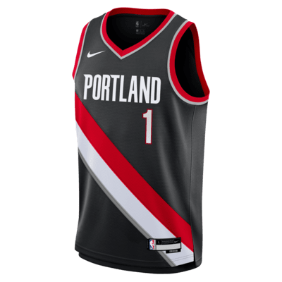 Jersey Nike de la NBA Swingman para niños talla grande Anfernee Simmons Portland Trailblazers 2024/25 Icon Edition