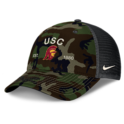 USC 2025 Military Appreciation Rise Men's Nike College Trucker Adjustable Hat
