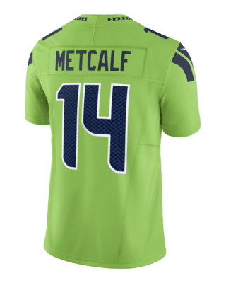 DK Metcalf Seattle Seahawks Nike RFLCTV Limited Jersey - Black