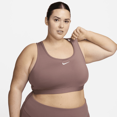 Nike Swoosh Medium-Support Women's Padded Sports Bra (Plus Size)