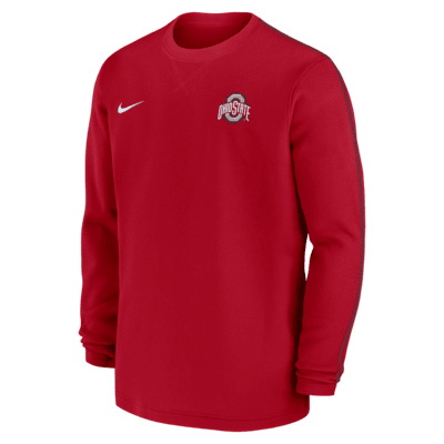 Ohio State Buckeyes Sideline Coach Men's Nike College Long-Sleeve Top