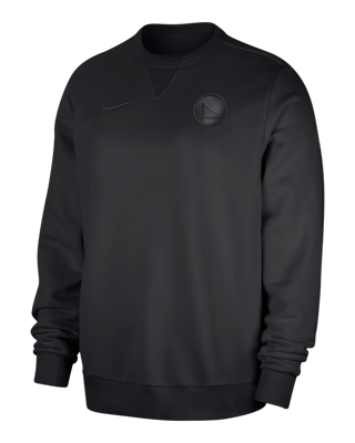 Мужской свитшот Golden State Warriors Standard Issue Nike Dri-FIT NBA Crew-Neck