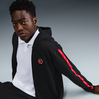 Sweat à capuche en Fleece entièrement zippé Nike Sportswear City Side pour homme