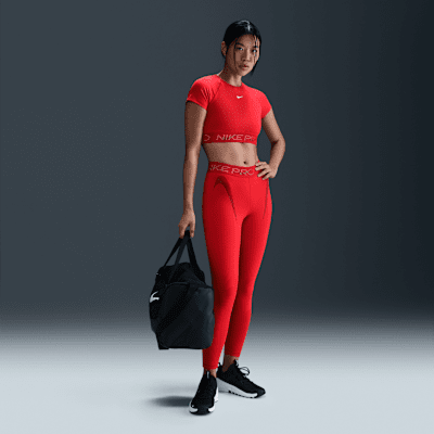 Nike Pro Crop top de màniga curta Dri-FIT amb estampat - Dona