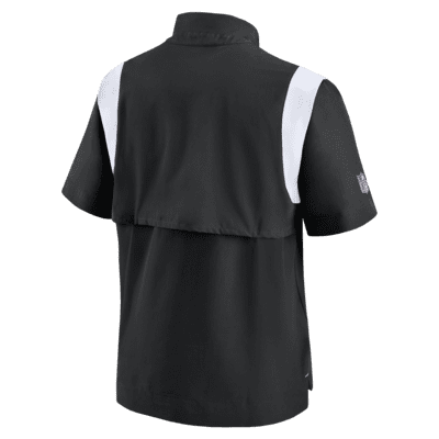 Lids Las Vegas Raiders Nike Sideline Coaches Half-Zip Short Sleeve Jacket -  White/Black