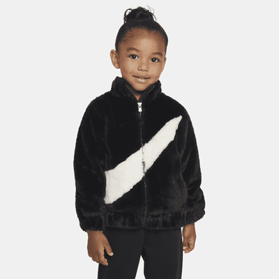 Nike Toddler Swoosh Faux Fur Jacket. Nike.com