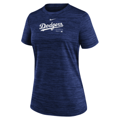 Los Angeles Dodgers Authentic Collection Practice Velocity Women's Nike Dri-FIT MLB T-Shirt