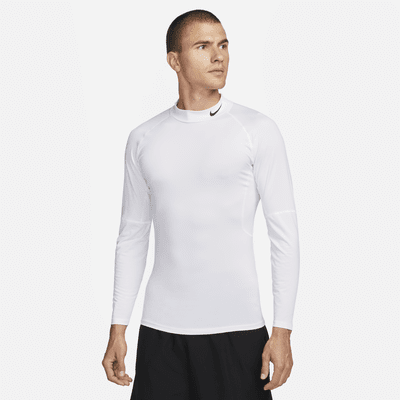Camisola de fitness de manga comprida com gola junto ao pescoço Dri-FIT Nike Pro para homem