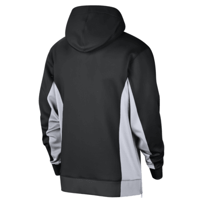 Brooklyn Nets Showtime Nike Dri-FIT NBA-Hoodie mit durchgehendem Reißverschluss für Herren