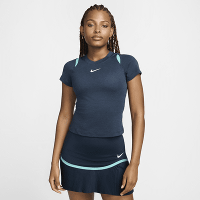 Playera de tenis de manga corta Dri-FIT para mujer NikeCourt Advantage