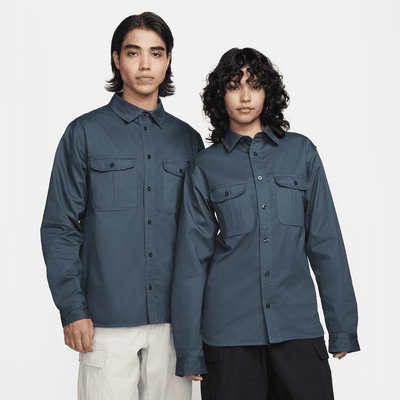 Nike SB Tanglin Woven Skate Button-Up Long-SleeveTop