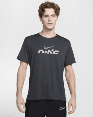 Мужские шорты Nike Miler Flash Dri-FIT UV Short-Sleeve Top для бега