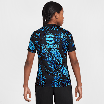 Maglia da calcio pre-partita Nike Dri-FIT Inter Academy Pro – Ragazzo/a