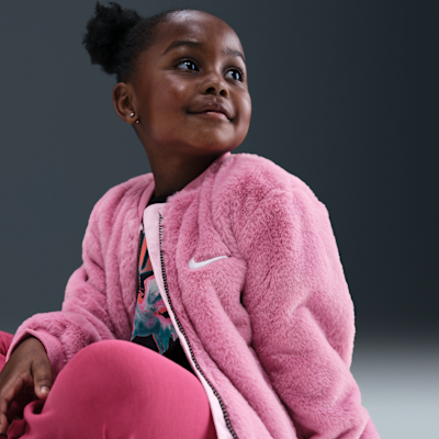 Nike Toddler Faux Fur Bomber Jacket