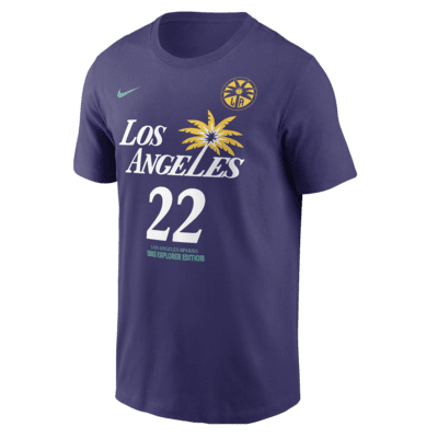 Playera Nike de la WNBA Cameron Brink Los Angeles Sparks Explorer Edition