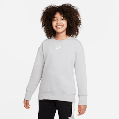 nike women's sportswear club long sleeve crew top