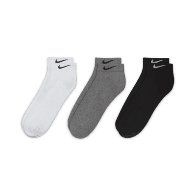 Nike Everyday Cushioned Training Low Socks (3 Pairs). Nike MY