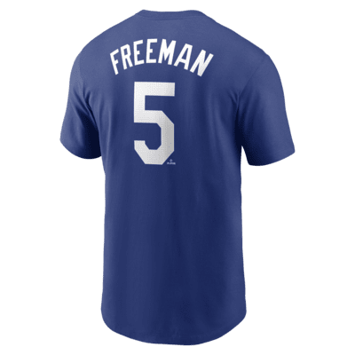 Playera Nike de la MLB para hombre Freddie Freeman Los Angeles Dodgers Fuse