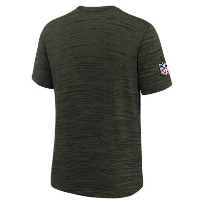 Playera Nike Dri-FIT de la NFL para niños talla grande New York Jets Rivalry Sideline Velocity