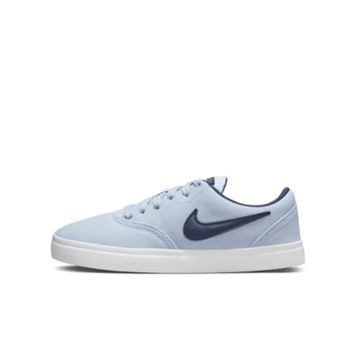 Tenis de skateboarding para niños talla grande Nike SB Check Canvas