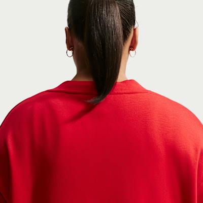 Cárdigan holgado Nike Sportswear para mujer Club Fleece (talla grande)