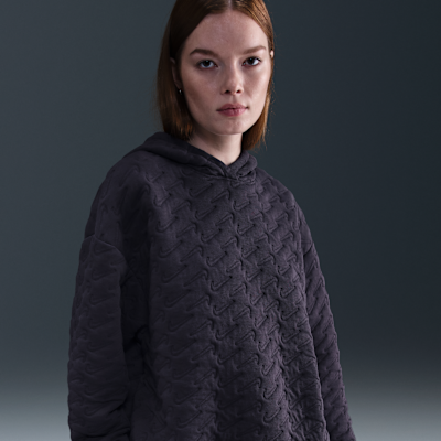 Nike Sportswear Phoenix Fleece Sudadera amplia con capucha de jacquard - Mujer